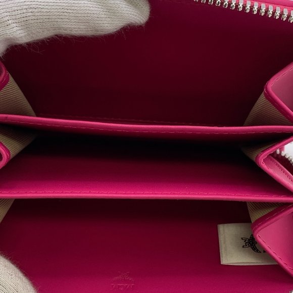 MCM MXL CATA01 Round Coin Purse, Pink, Women's - Picture 8 of 11